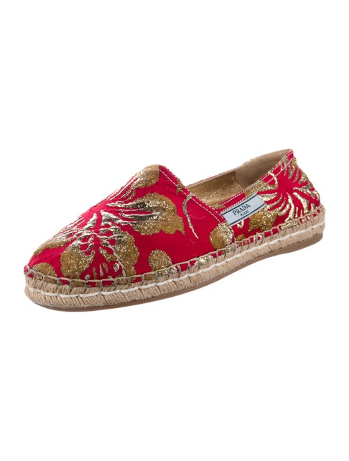 Prada Canvas Floral Print Espadrilles