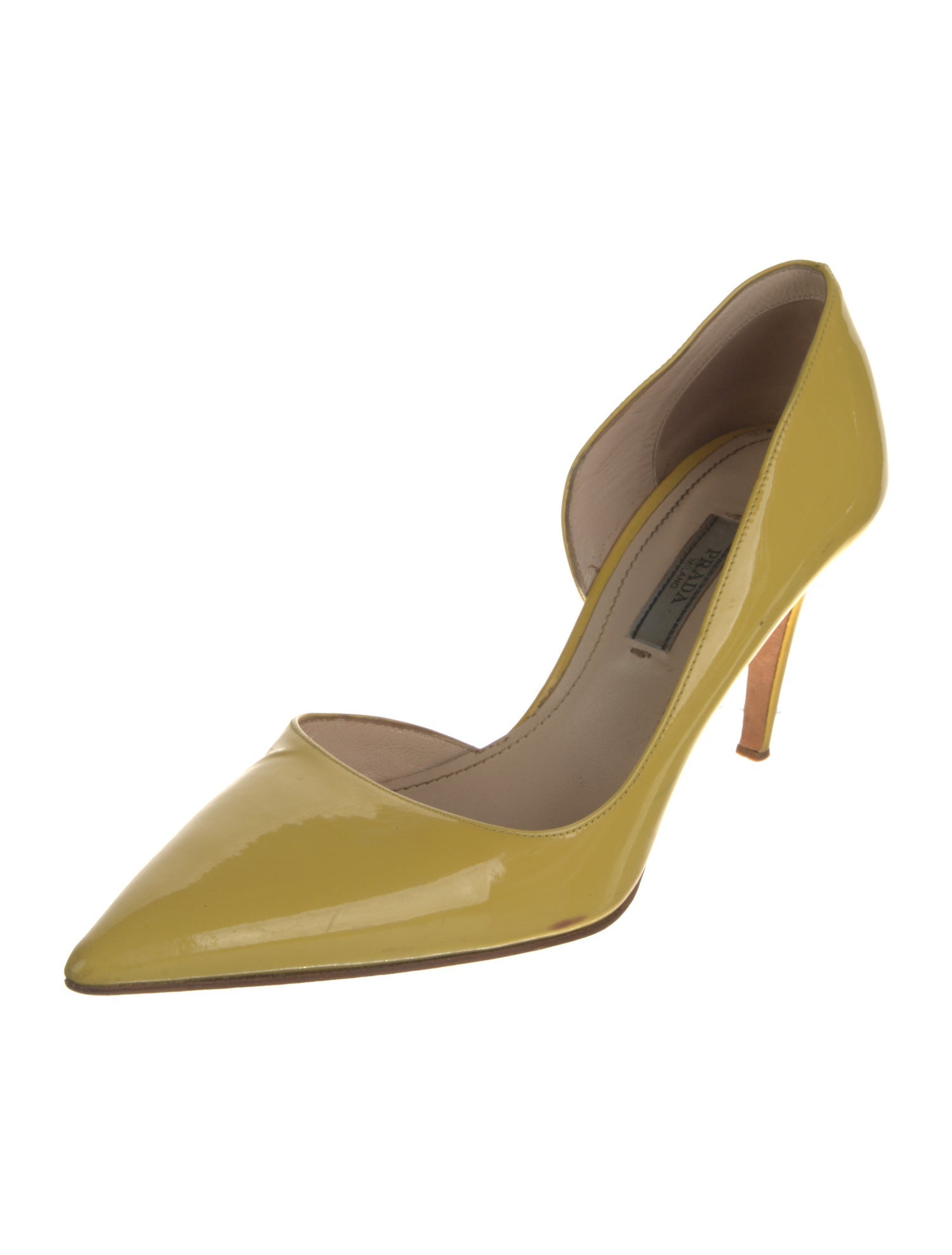 Prada Patent Leather D'Orsay Pumps