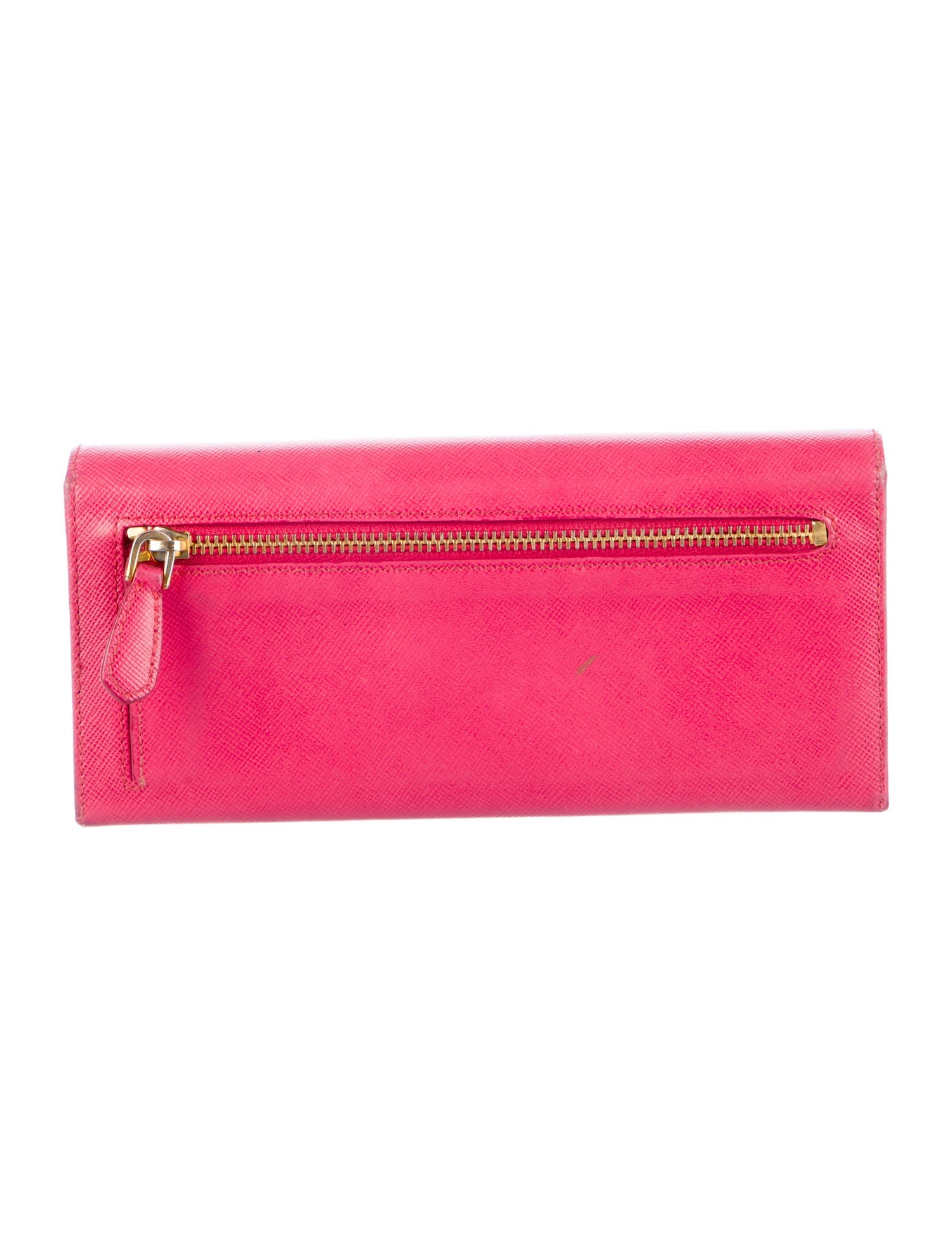Prada Saffiano Lux Leather Continental Wallet