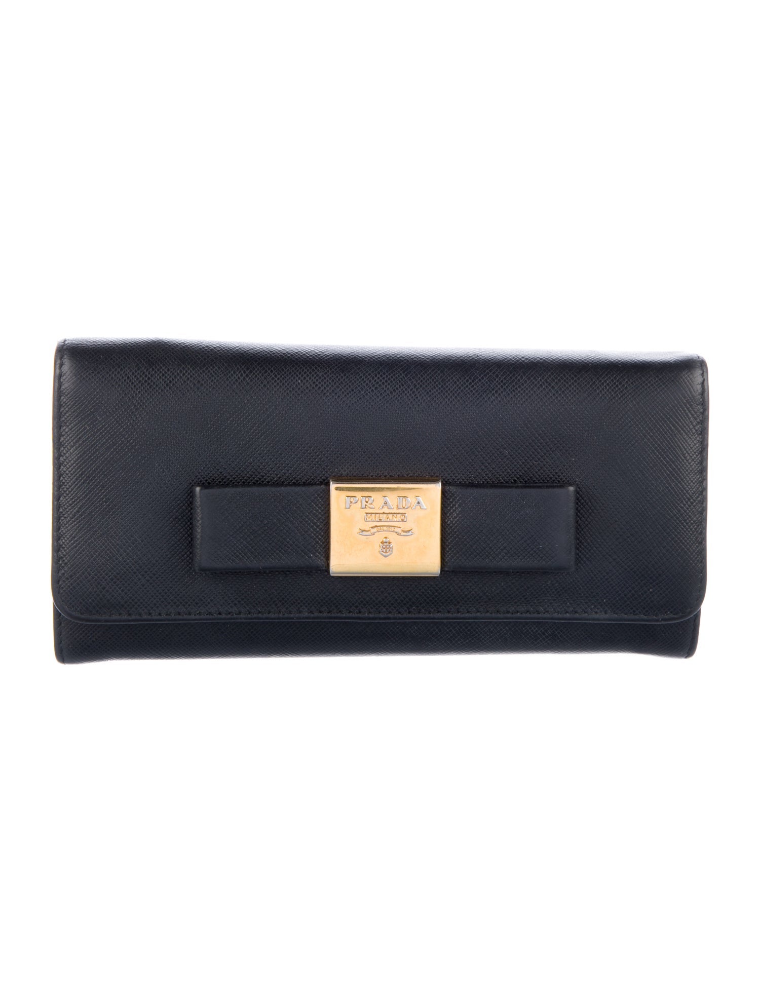 Prada Saffiano Lux Leather Continental Wallet