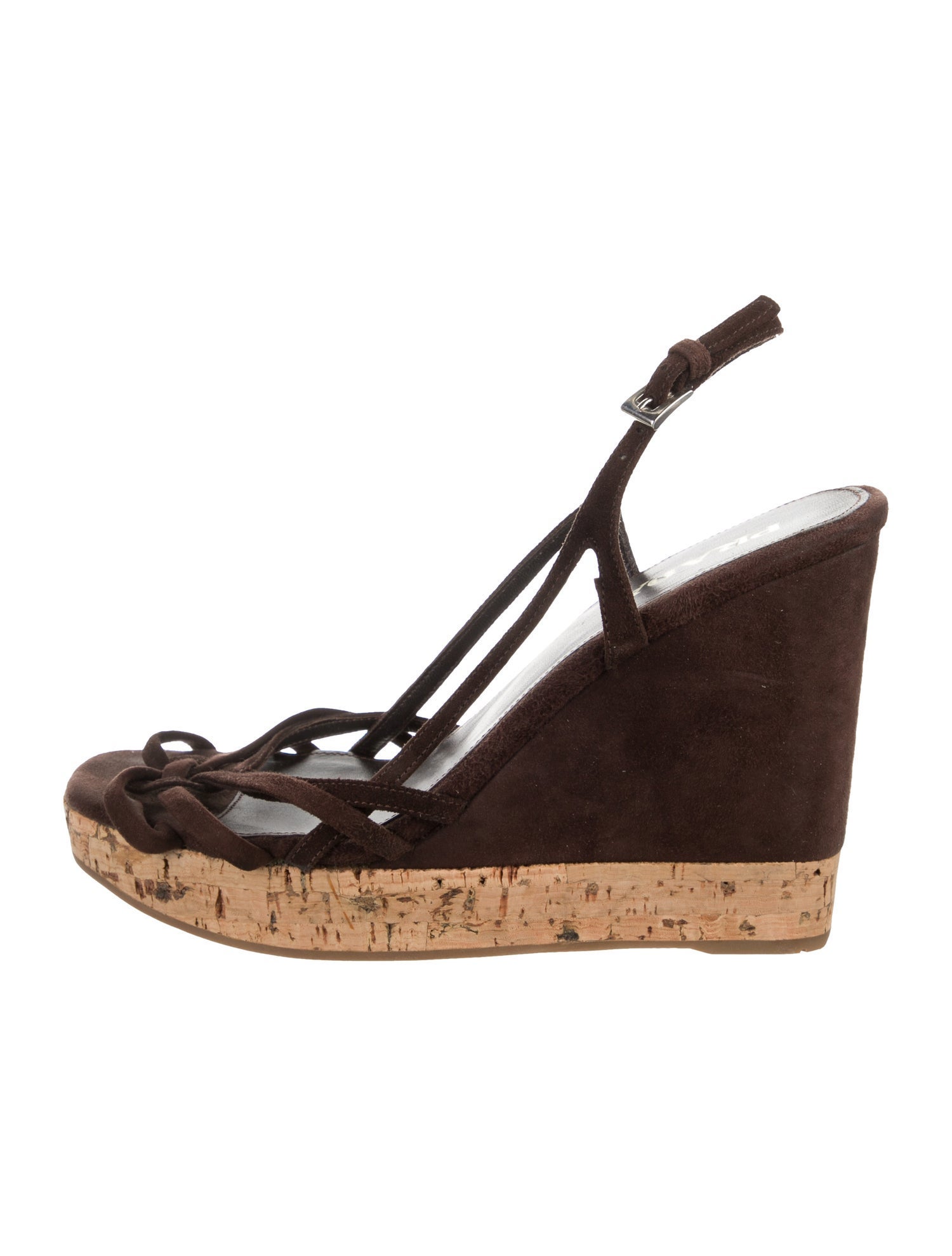 Prada Suede Slingback Sandals