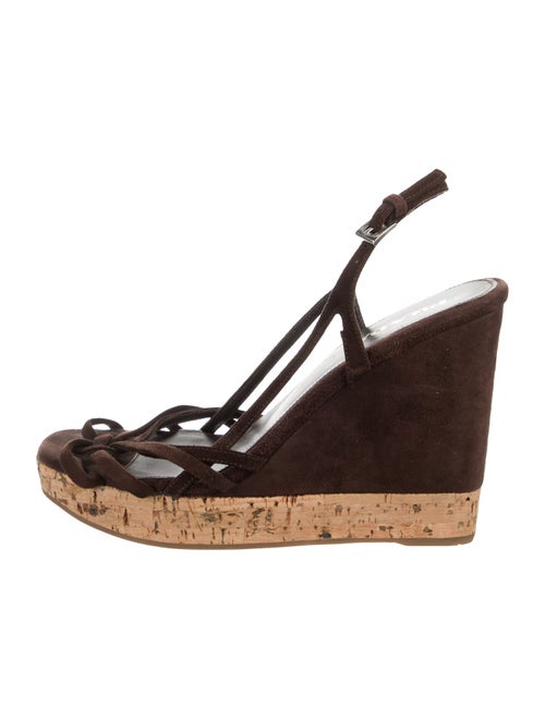 Prada Suede Slingback Sandals