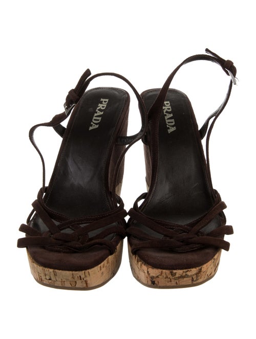 Prada Suede Slingback Sandals