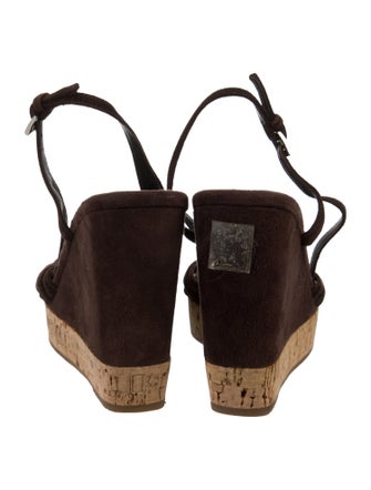 Prada Suede Slingback Sandals
