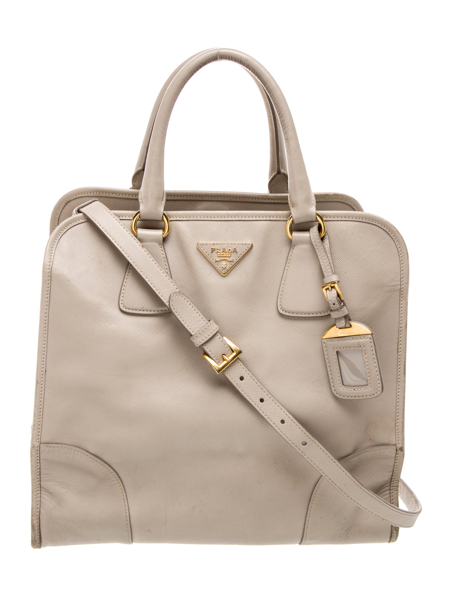 Prada Saffiano Leather Top Handle Bag