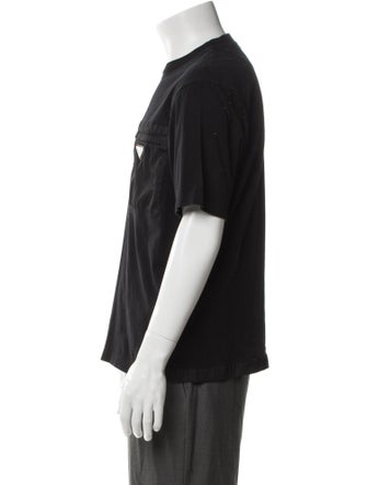 Prada 2022 Enameled Metal Triangle T-Shirt