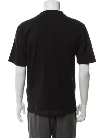 Prada 2022 Enameled Metal Triangle T-Shirt