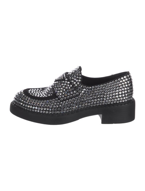 Prada Sequins Crystal Embellishments Oxfords