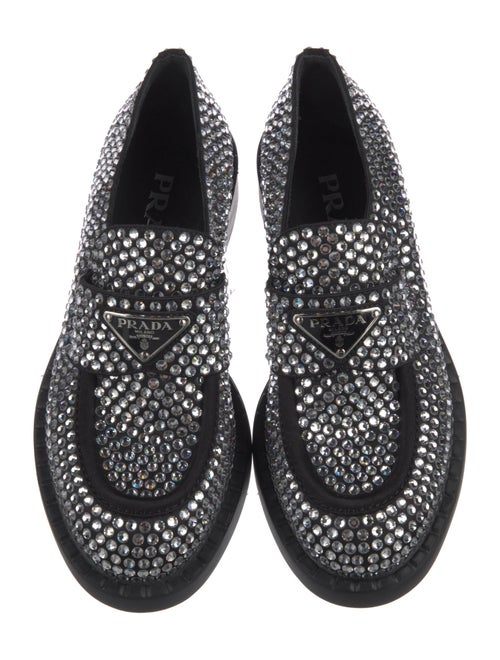Prada Sequins Crystal Embellishments Oxfords
