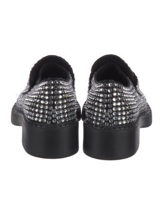 Prada Sequins Crystal Embellishments Oxfords