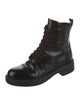 Prada Leather Combat Boots