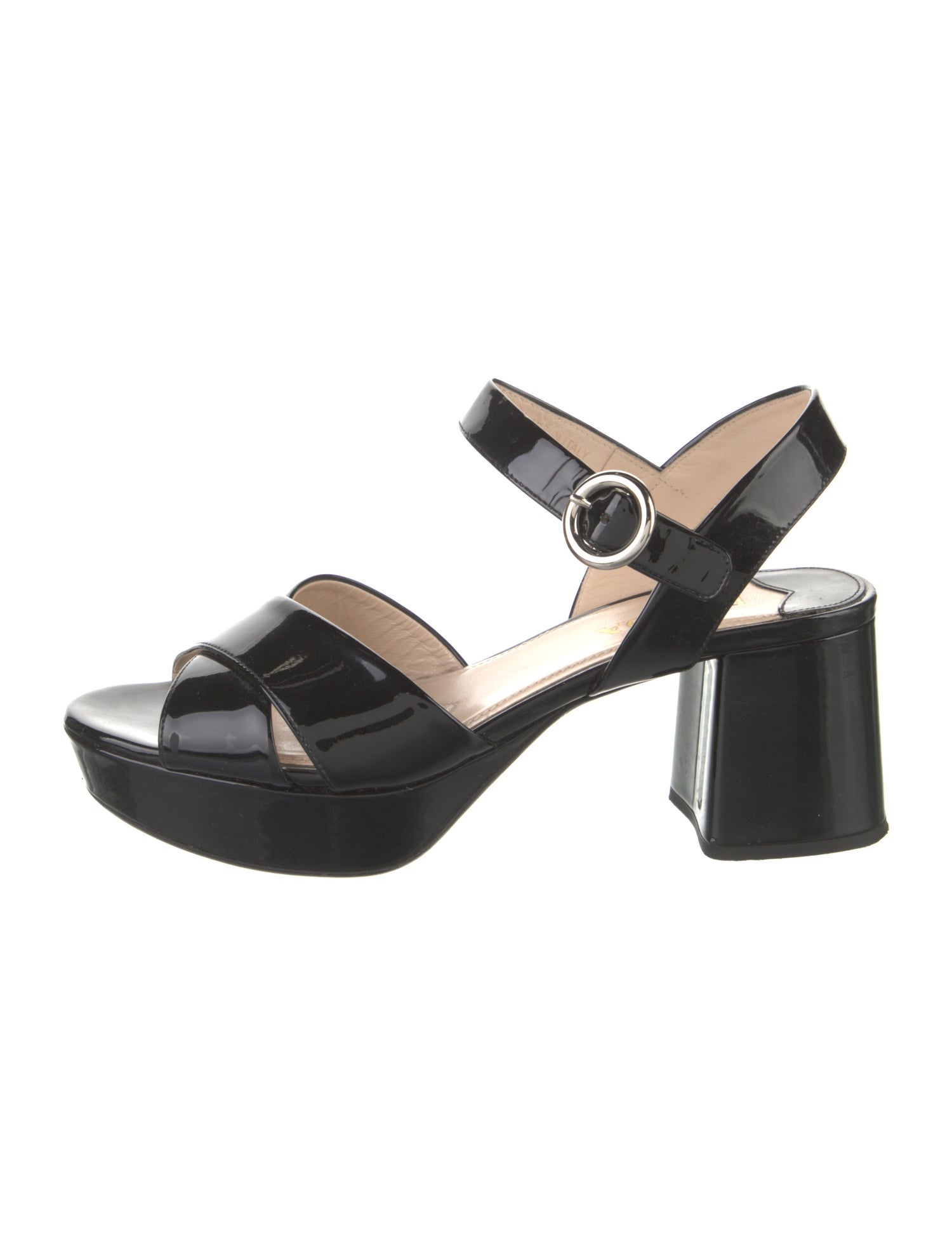 Prada Patent Leather Sandals