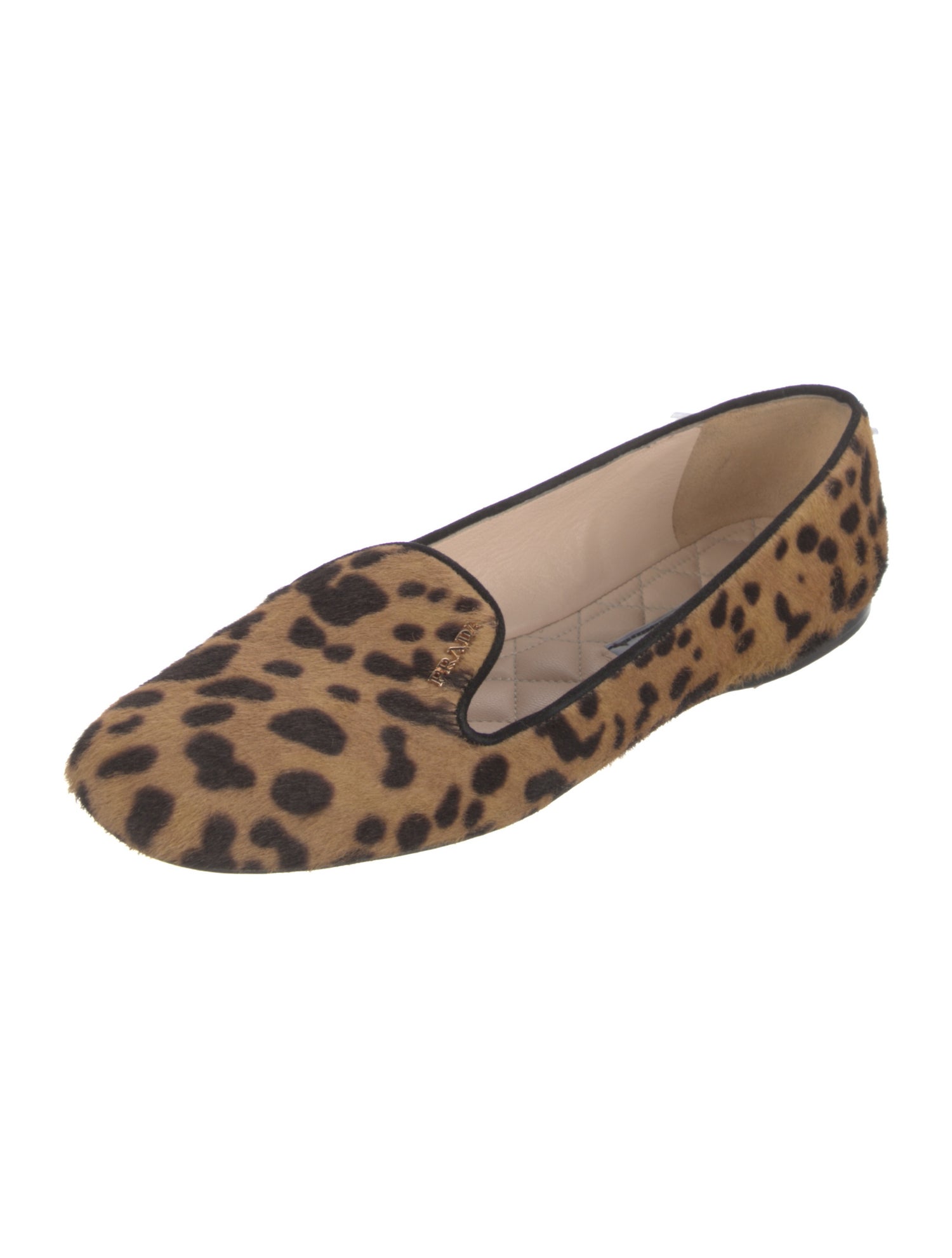Prada Ponyhair Animal Print Loafers