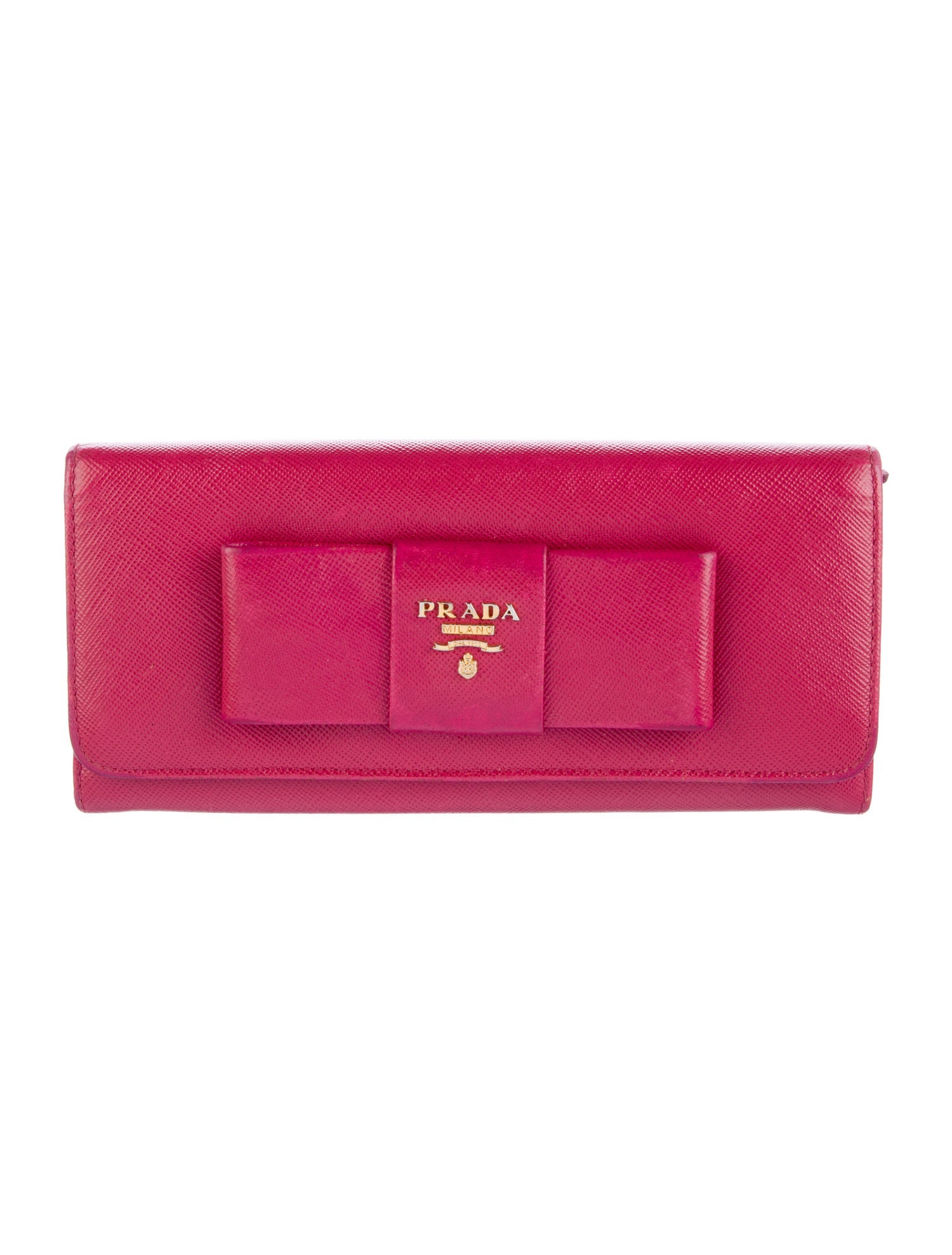 Prada Saffiano Lux Leather Continental Wallet