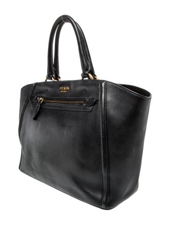 Prada City Calf Leather Galleria Double Zip