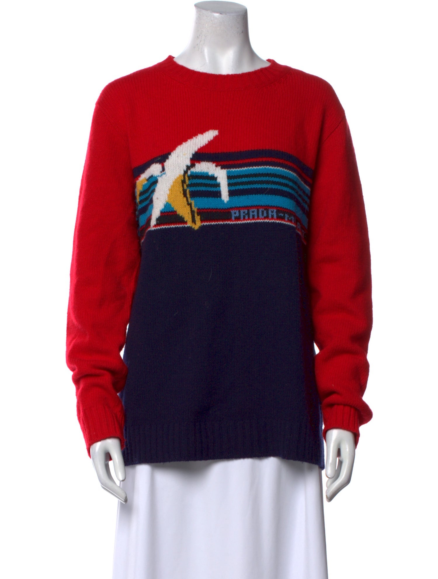 Prada 2018 Graphic Print Sweater