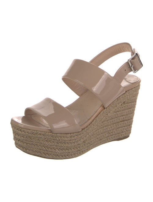 Prada Patent Leather Braided Accents Espadrilles