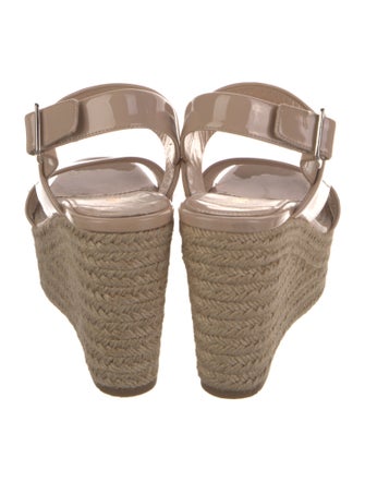 Prada Patent Leather Braided Accents Espadrilles