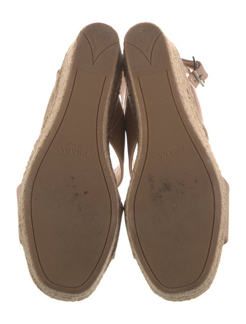 Prada Patent Leather Braided Accents Espadrilles