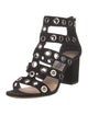 Prada Suede Cutout Accent Gladiator Sandals