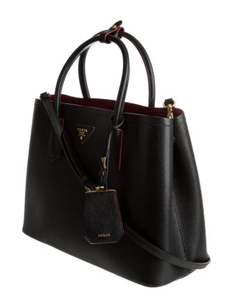 Prada Signature Signature Double Bag Medium
