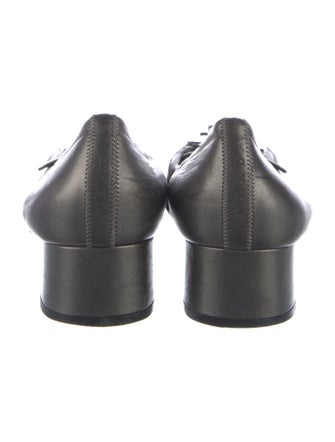 Prada Leather Ruffle Embellishment Pumps