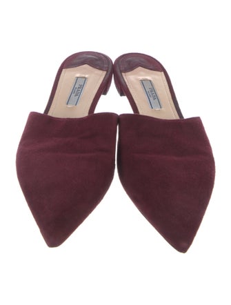 Prada Suede Mules