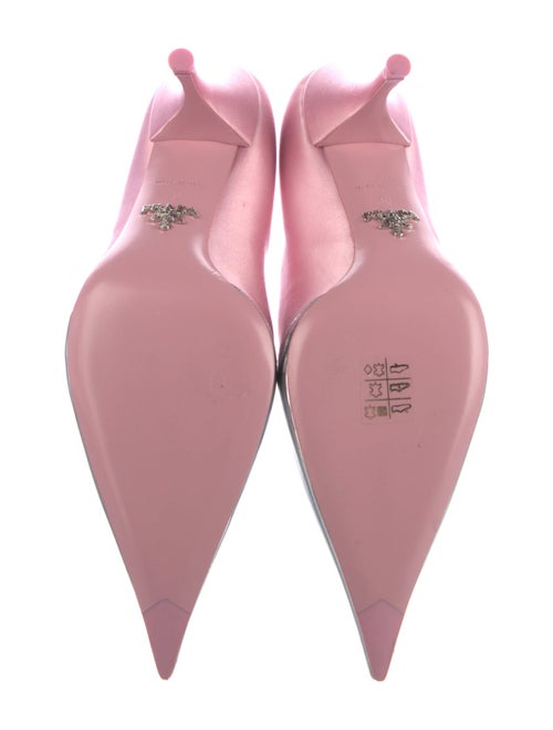 Prada Satin Colorblock Pattern Pumps