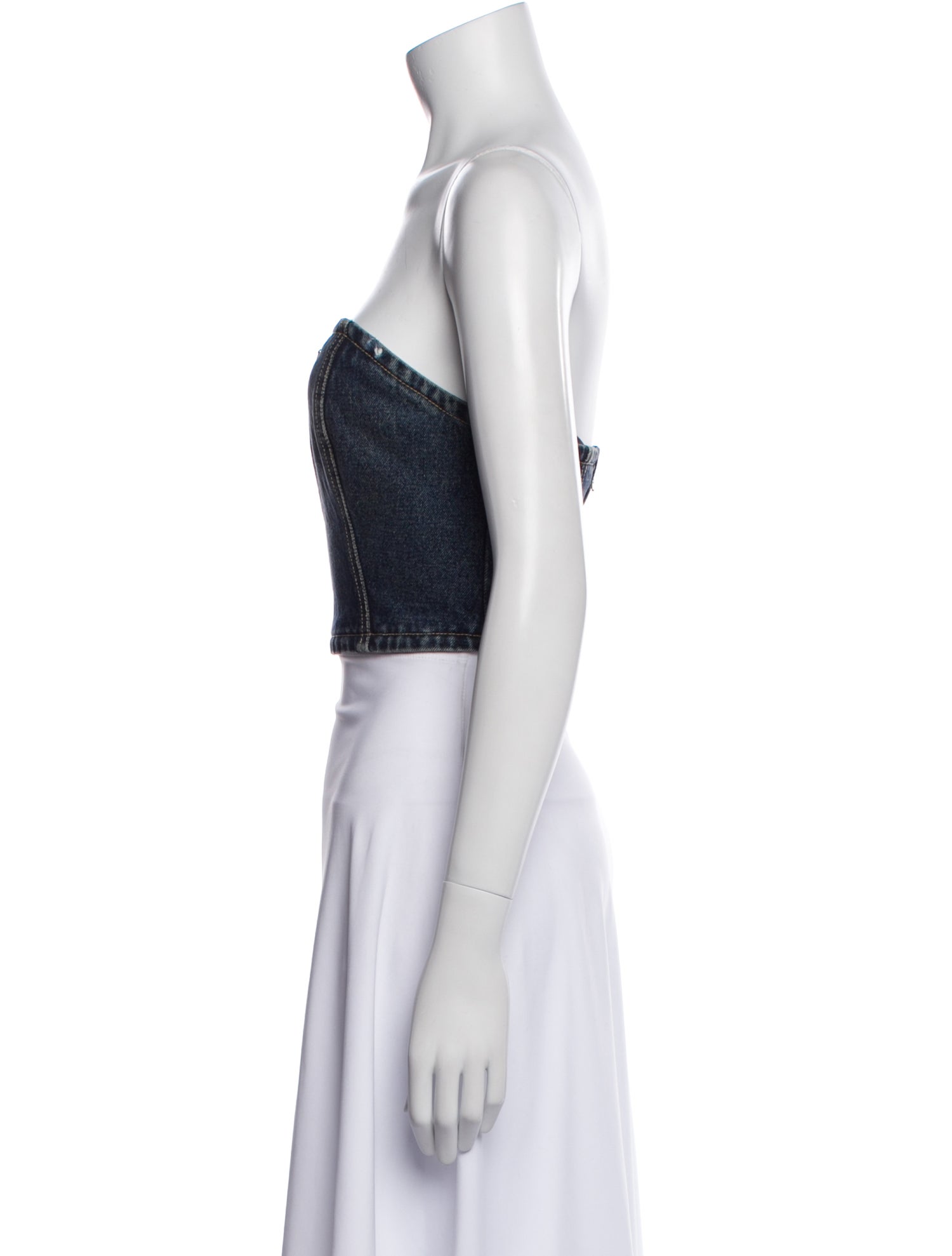 Prada 2021 Strapless Crop Top