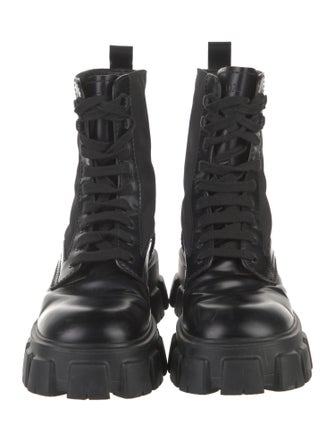 Prada Leather Combat Boots