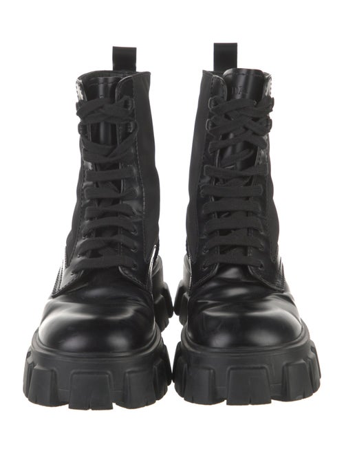 Prada Leather Combat Boots