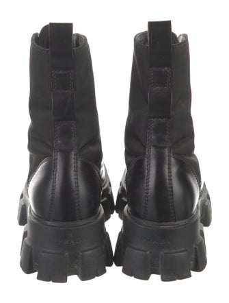 Prada Leather Combat Boots