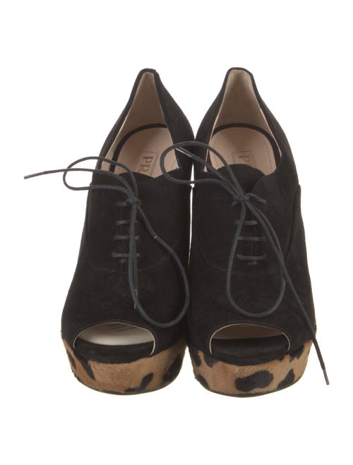 Prada Suede Animal Print Pumps