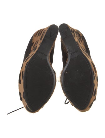 Prada Suede Animal Print Pumps
