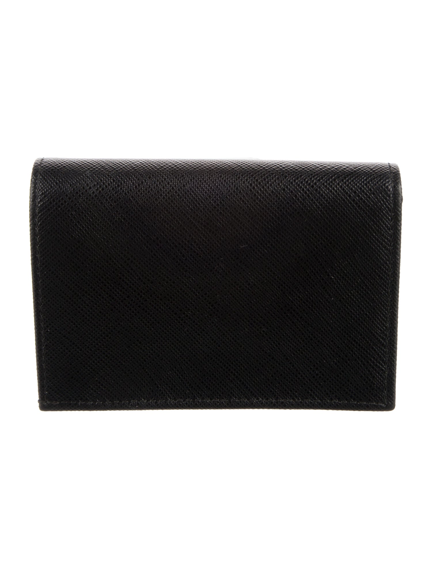 Prada Saffiano Lux Leather Compact Wallet w/ Tags