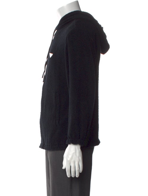 Prada 2021 Enameled Metal Triangle Hoodie