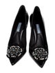 Prada Patent Leather Crystal Embellishments Pumps