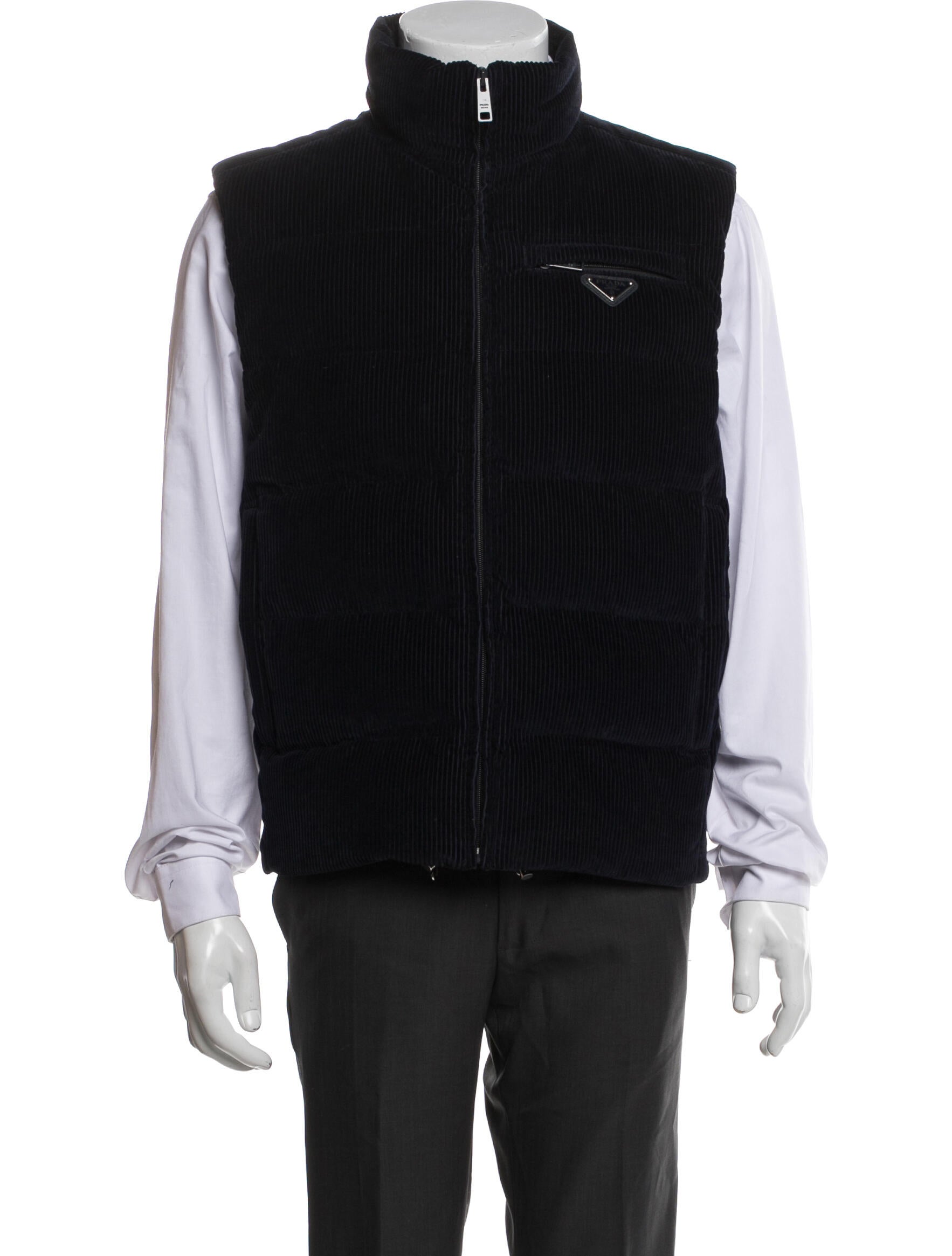 Prada 2022 Enameled Metal Triangle Vest