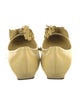 Prada Patent Leather Ruffle Embellishment Flats