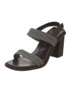 Prada Colorblock Pattern Slingback Sandals