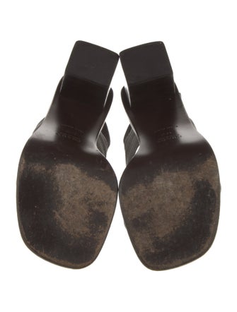 Prada Colorblock Pattern Slingback Sandals