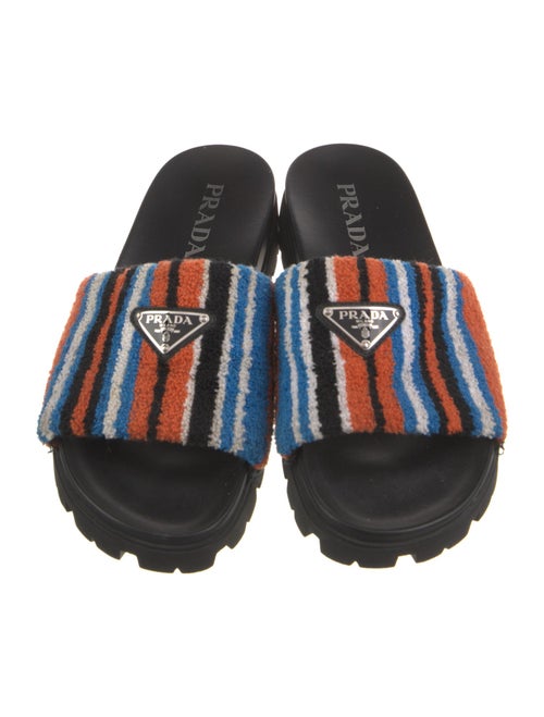 Prada Striped Slides