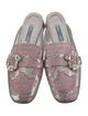 Prada Crystal Embellishments Mules