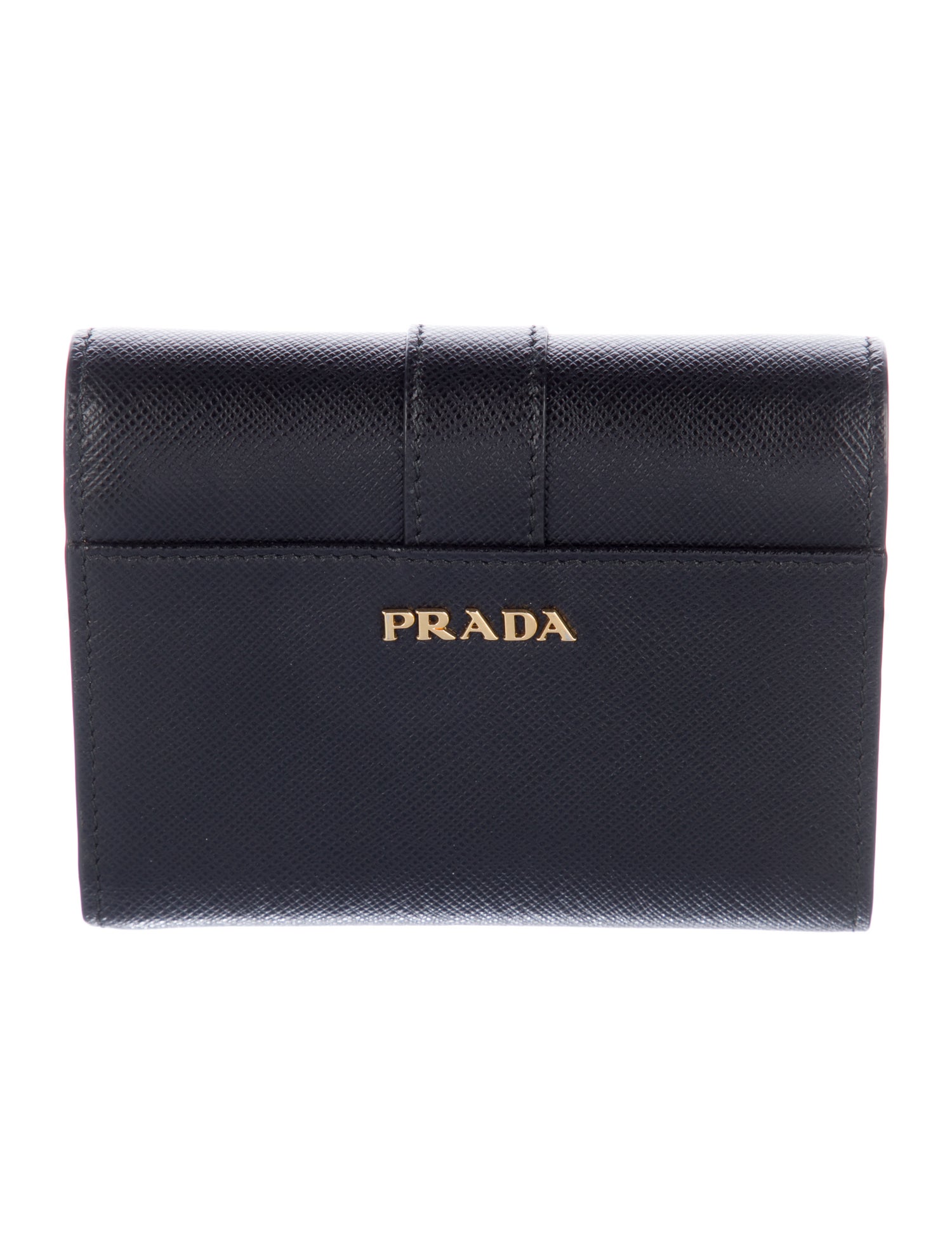 Prada Saffiano Lux Leather Compact Wallet