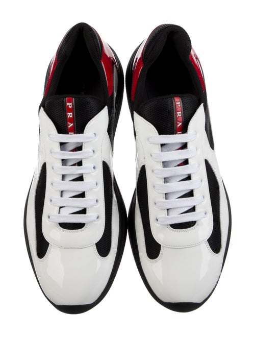Prada Mesh Colorblock Pattern Sneakers