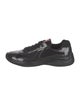 Prada Mesh Leather Trim Embellishment Sneakers