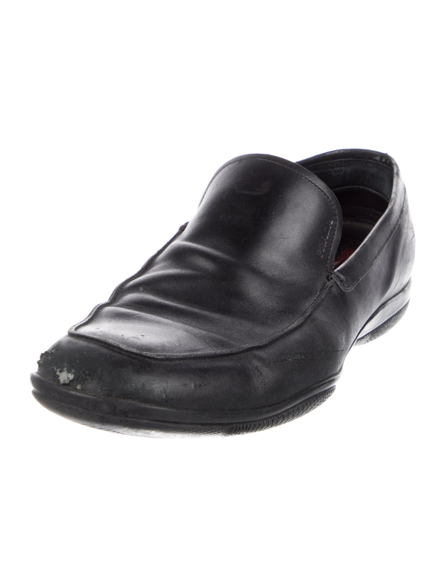 Prada Leather Dress Loafers