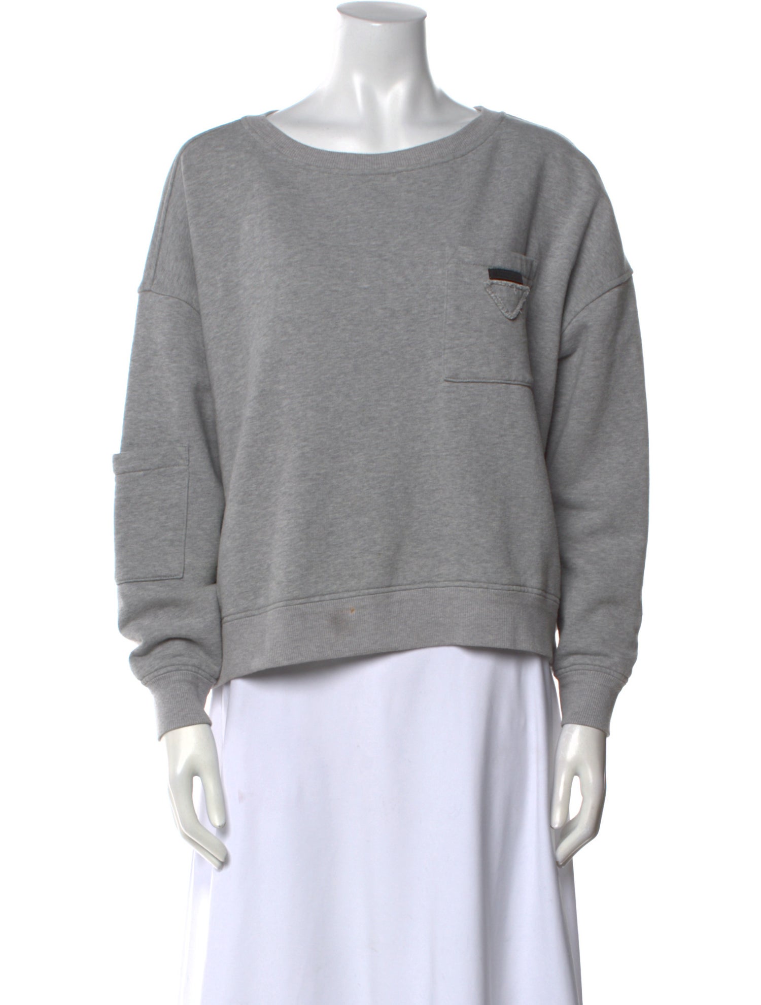 Prada 2021 Bateau Neckline Sweatshirt