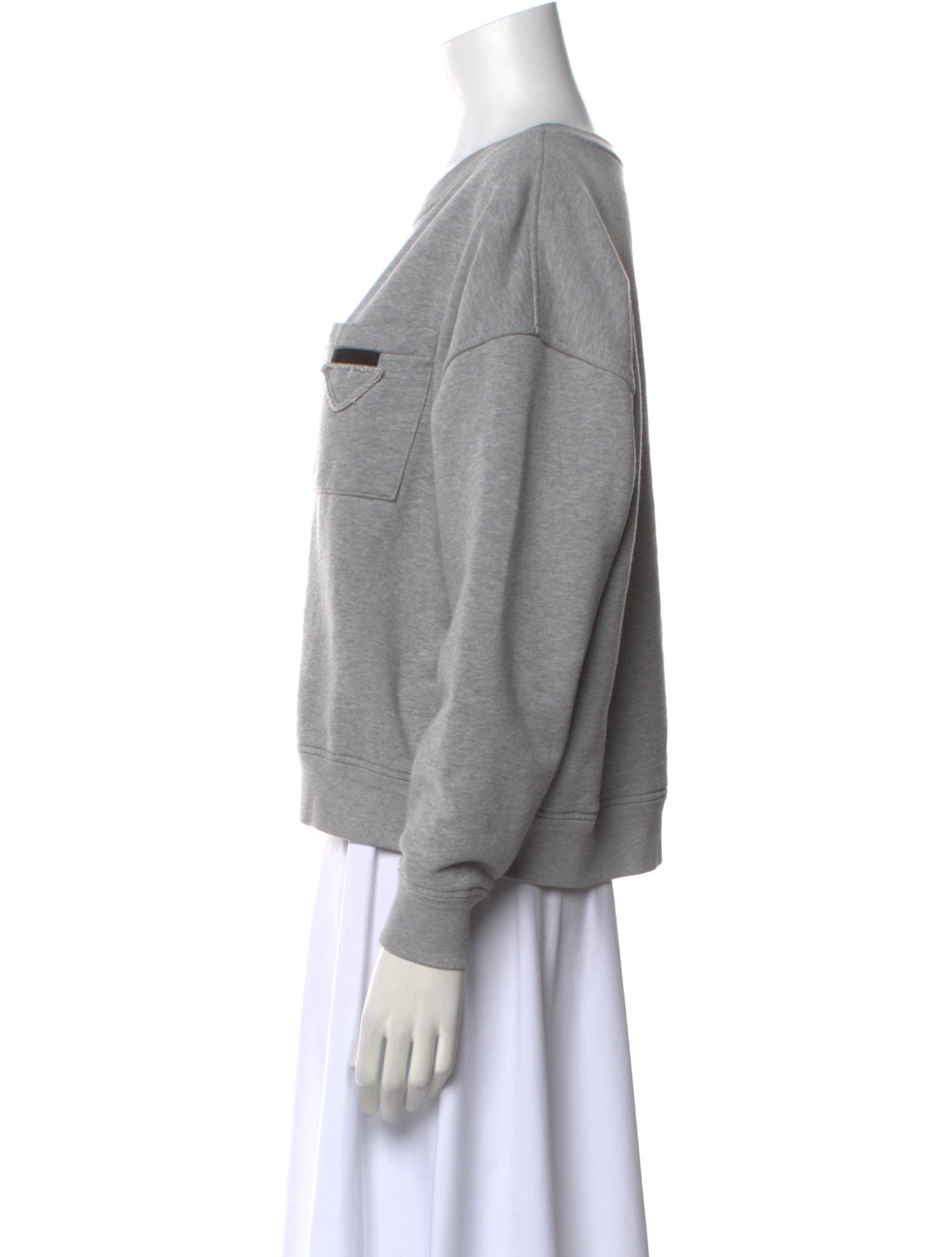 Prada 2021 Bateau Neckline Sweatshirt