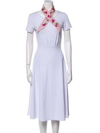 Prada Silk Floral Print Snood